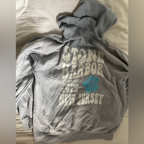 Light blue New Jersey hoodie - Picture 2 of 2